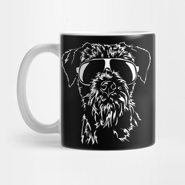 Funny Proud Border Terrier sunglasses cool dog by wilsigns